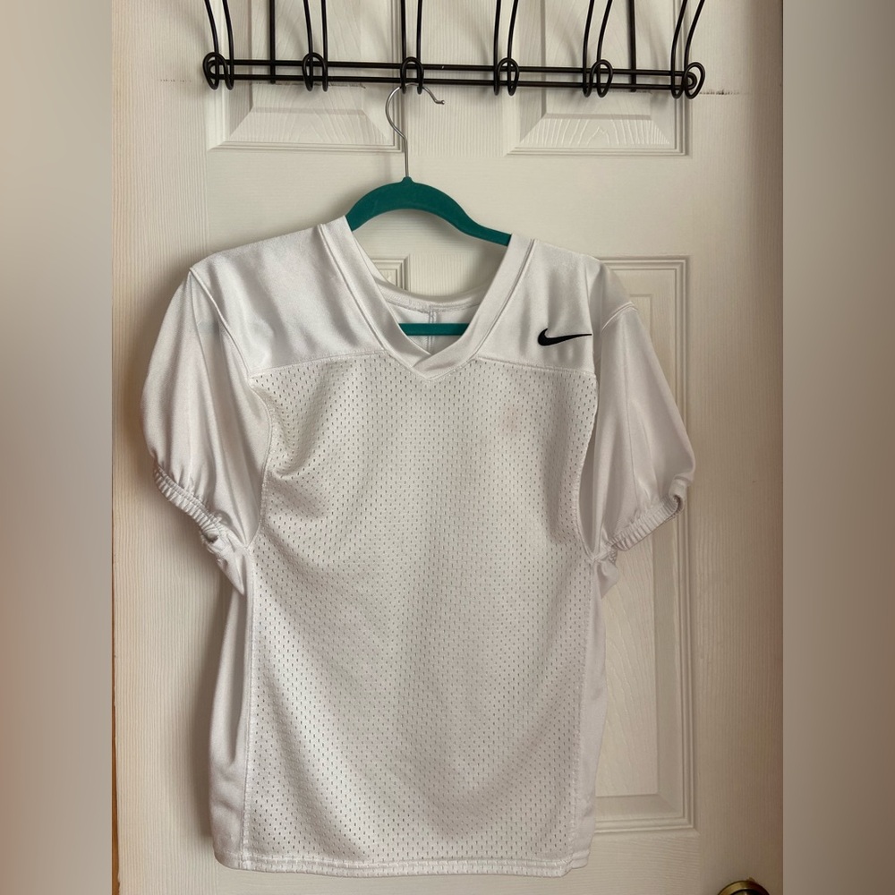 Nike Dri-FIT Kids White Football Practice Shirt – Youth Large